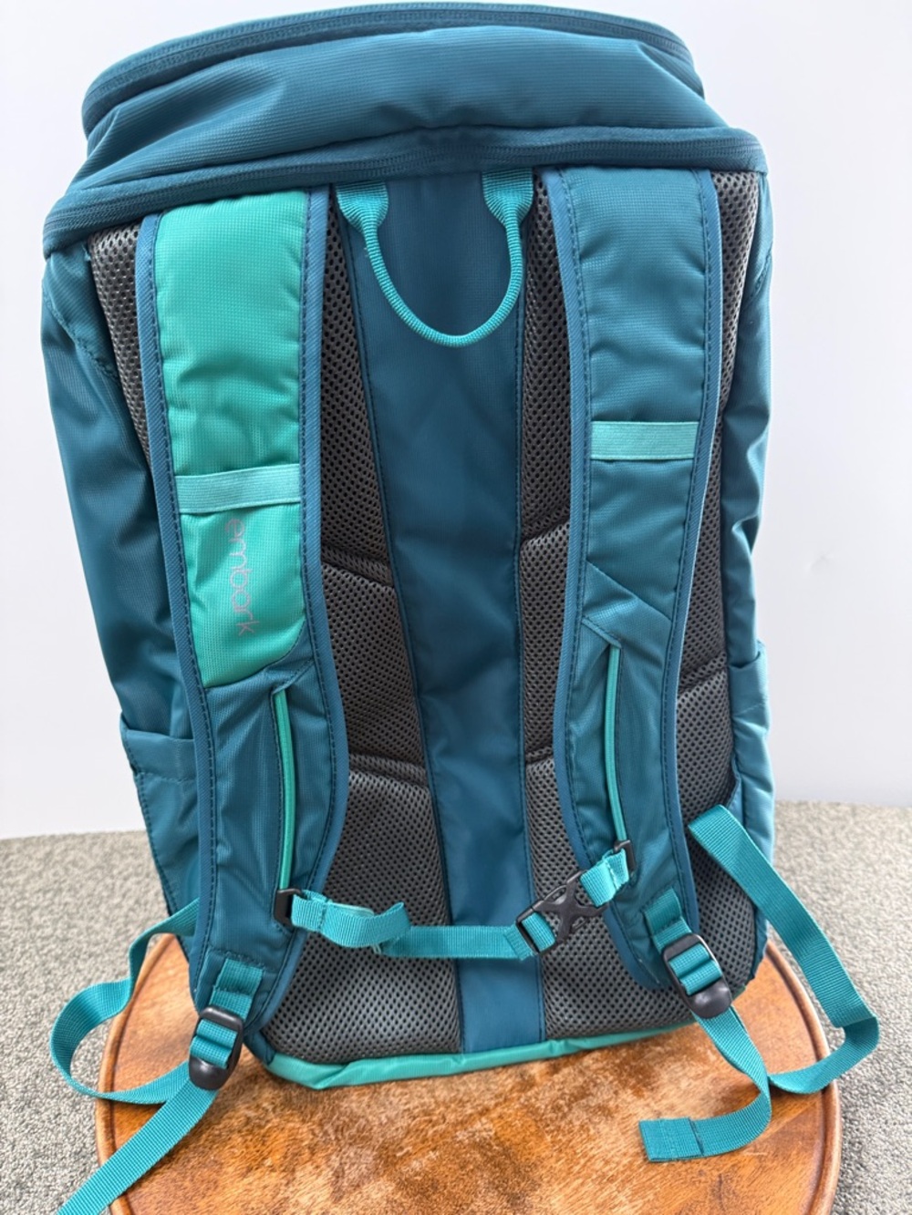 Embark Backpack Jartop Teal Blue/Green Hiking Travel Daypack Camping - Picture 2 of 13